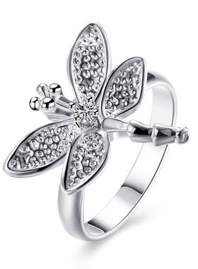 Silver Color Wedding Rings For Women Engagement Bridal