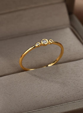 Zircon Engagement Wedding Rings For Women Gold Color