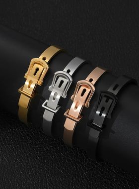 Luxury Bangle Stainless Steel Man Bracelet Hip Hop Watch