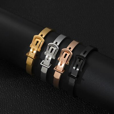 Luxury Bangle Stainless Steel Man Bracelet Hip Hop Watch