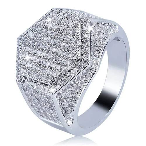 Men's Ring Hip Hop Iced Out High Quality Micro Pave CZ