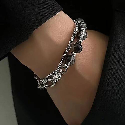 1Pcs High Quality Stainless Steel Lce Cracking Bead