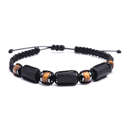 Black Tourmaline Bracelet Tiger eye and Hematite Protection