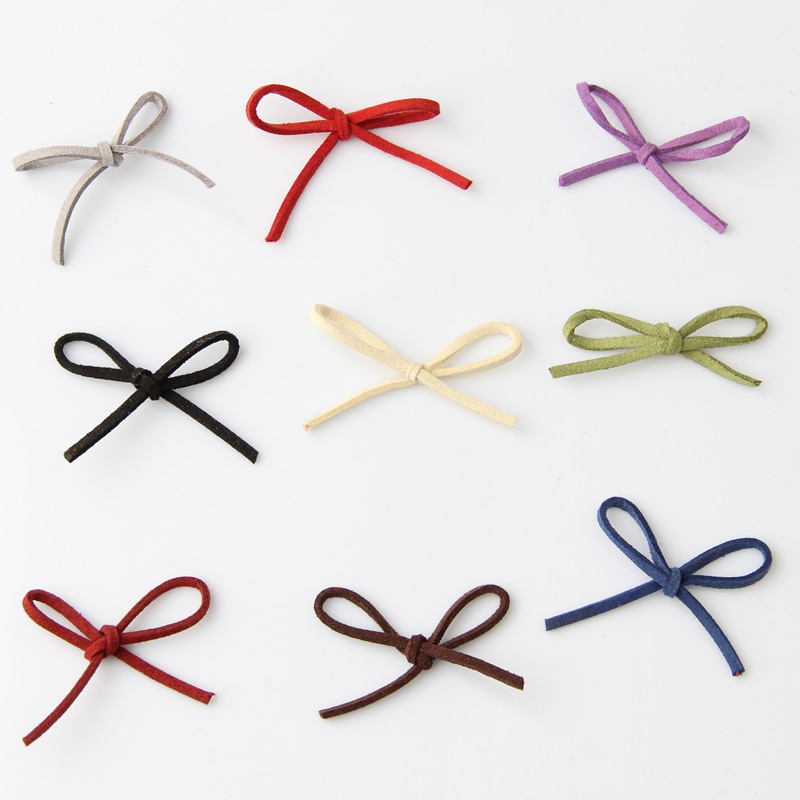 韩式立体绒绳蝴蝶结服饰纱裙配饰礼服皮包发饰DIY装饰辅料