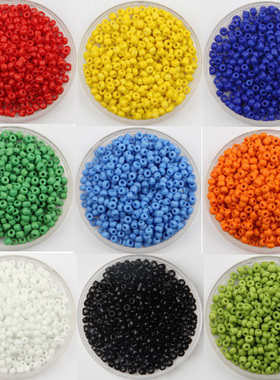 3mm黑色米珠 diy饰品配件 十字绣珠子 服饰配件 米珠 20克约600颗