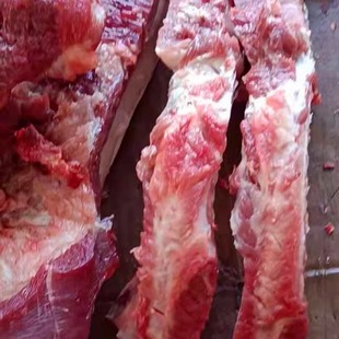 东北特产农家院新鲜现杀大猪排骨笨猪肉肋排现杀可切块五斤才包邮
