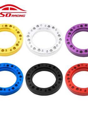 AZ汽车零部件改装转换方向盘轮毂适配器黑色通用铝合金转向盘垫aZ