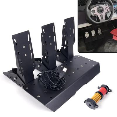 BW跨境PC赛车游戏模拟踏板USB霍尔传感器电子脚踏板SRP Lite三aZ