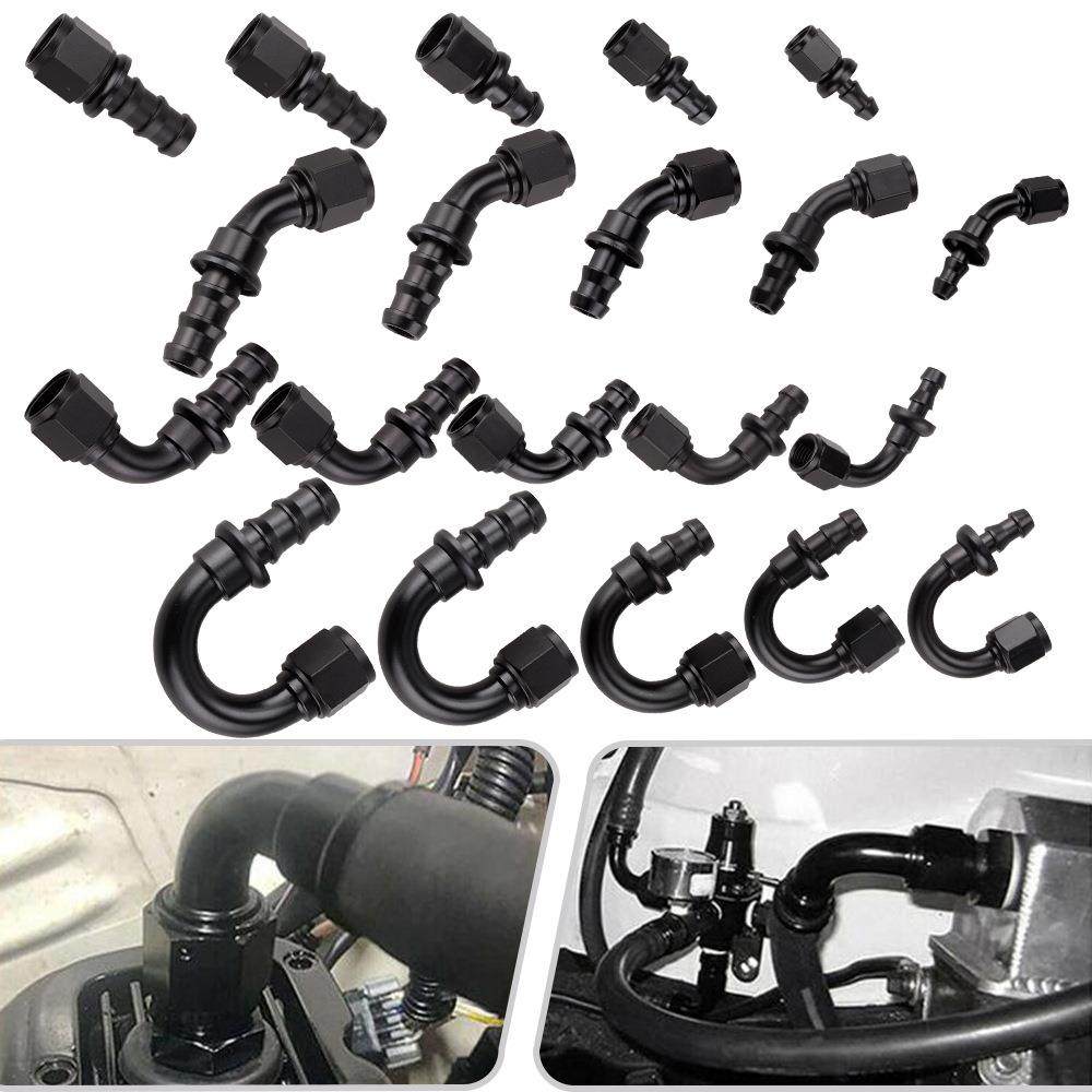 MY汽车改装配件AN4/6/8/10/12快速防渗漏油管倒插油冷接头aZ