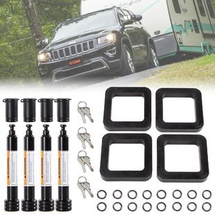 AY汽车用品挂车拖车锁5 2英寸挂钩缓冲橡aZ 8英寸拖车钩缓冲垫套装