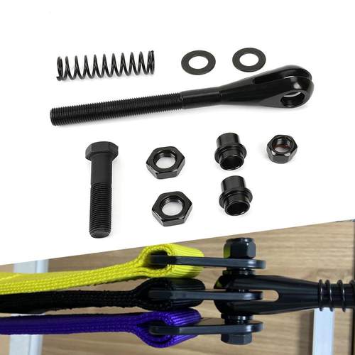 AY汽车改装配件限位带可调重型焊接铝合金安装套件黑色可调U型aZ