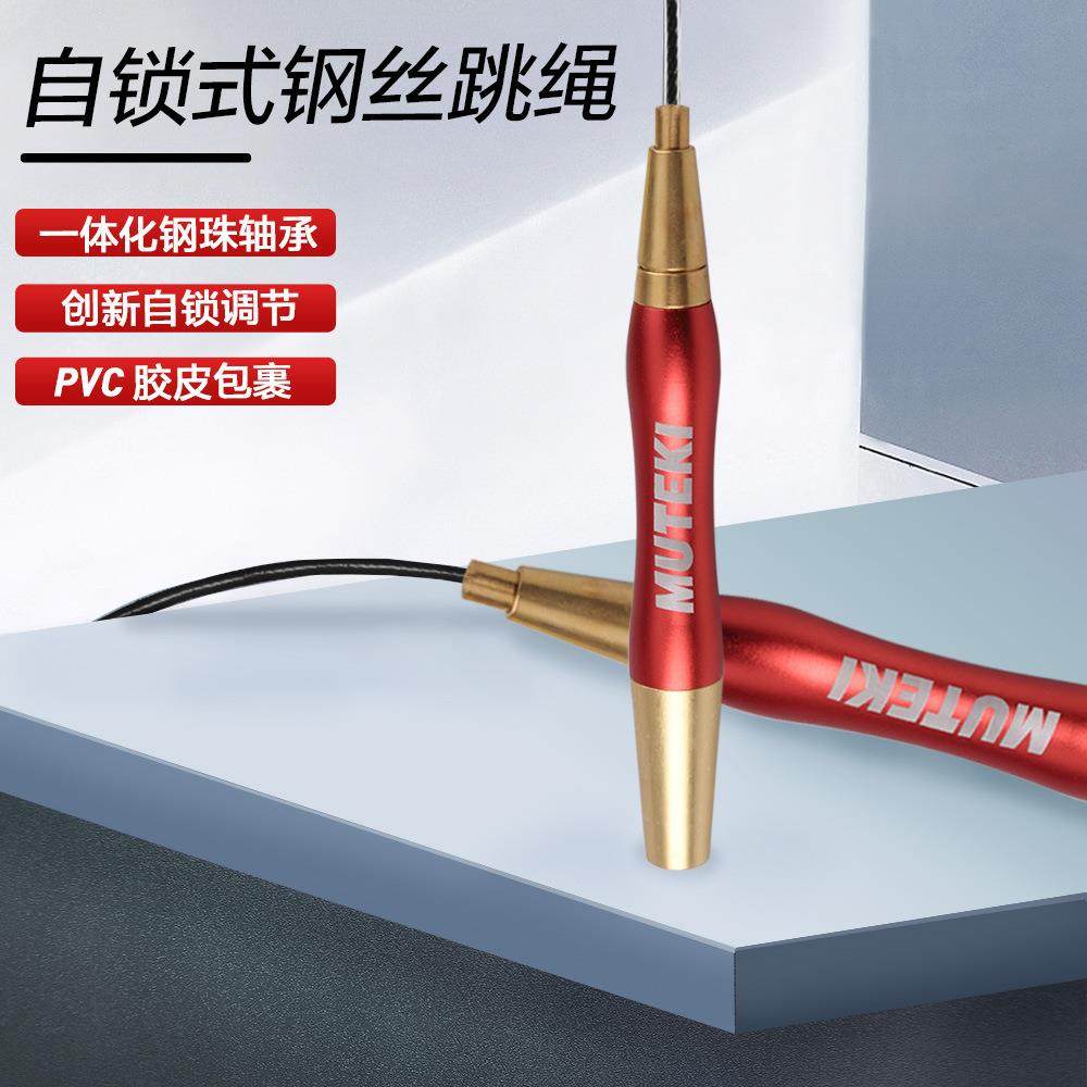 DZ东方美人新款自锁铝合金手柄健身运动竞速智能钢珠轴承钢丝跳aZ