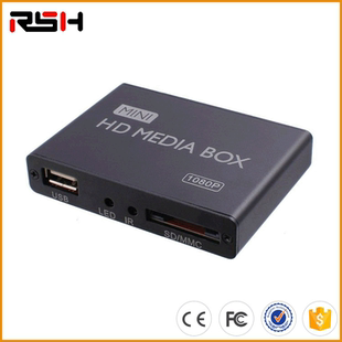 BOX 现货 MEDIA F10多媒体影音视频播放器1080P广告机 MINI