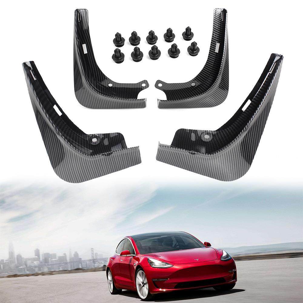 KD跨境适用于Model 3前后轮挡泥板改装汽车装饰软胶挡泥板aZ