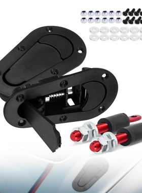BWD1机盖锁赛车汽车改装件车头盖固定器发动机引擎盖锁带锁跨境aZ