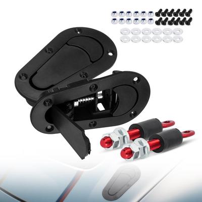 BWD1机盖锁赛车汽车改装件车头盖固定器发动机引擎盖锁带锁跨境aZ