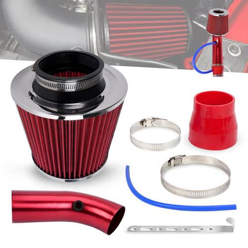 AY跨境汽车改装冷空气进气套装76mm/3inch蘑菇头空气滤清器套大aZ