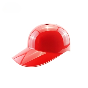 SHOELESS 捕手头盔 教练盔 成人少年硬式头盔 亮光红  现货