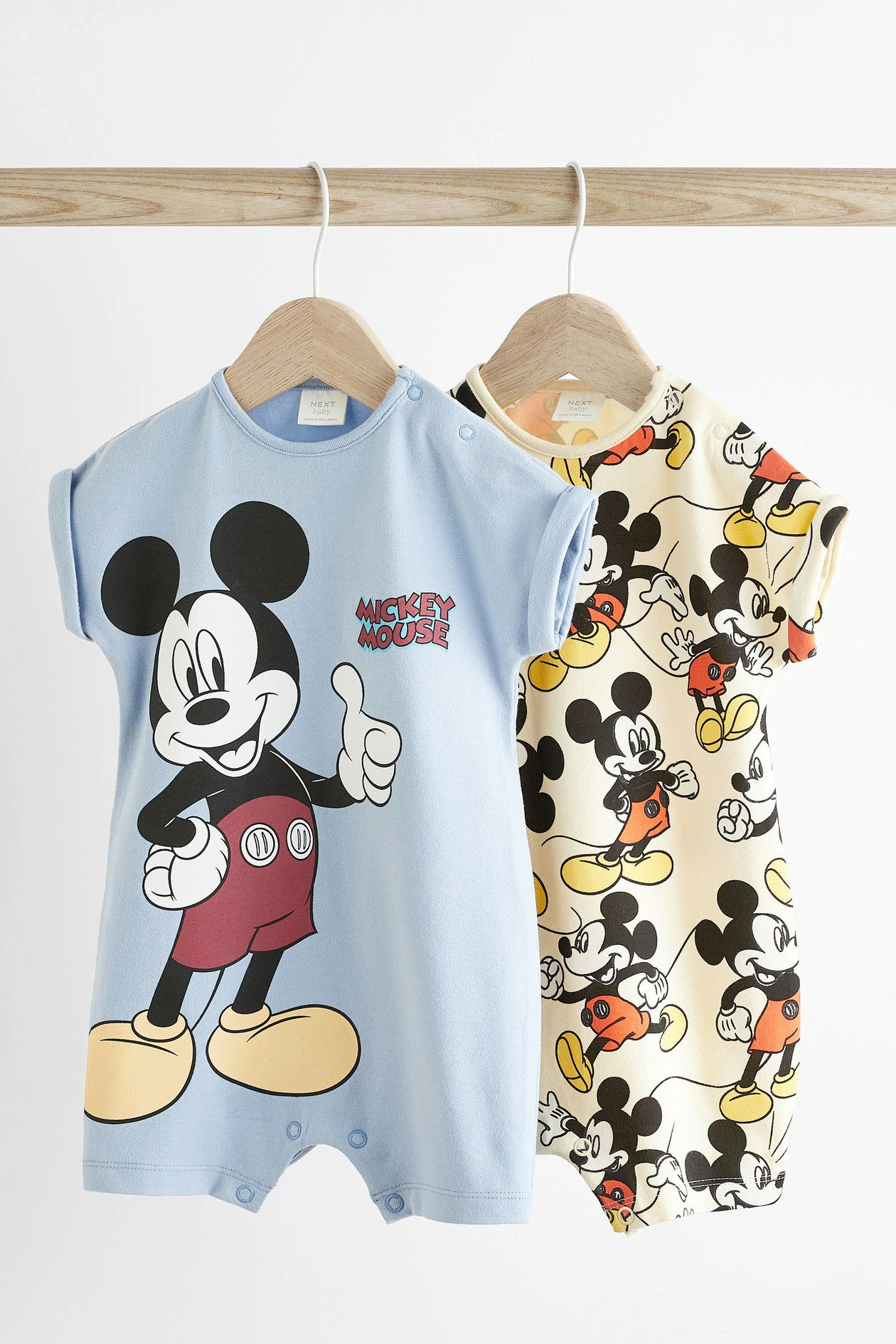 现货英国NEXT童装男童婴儿宝宝a类米奇短袖连体衣连身衣短裤爬服2