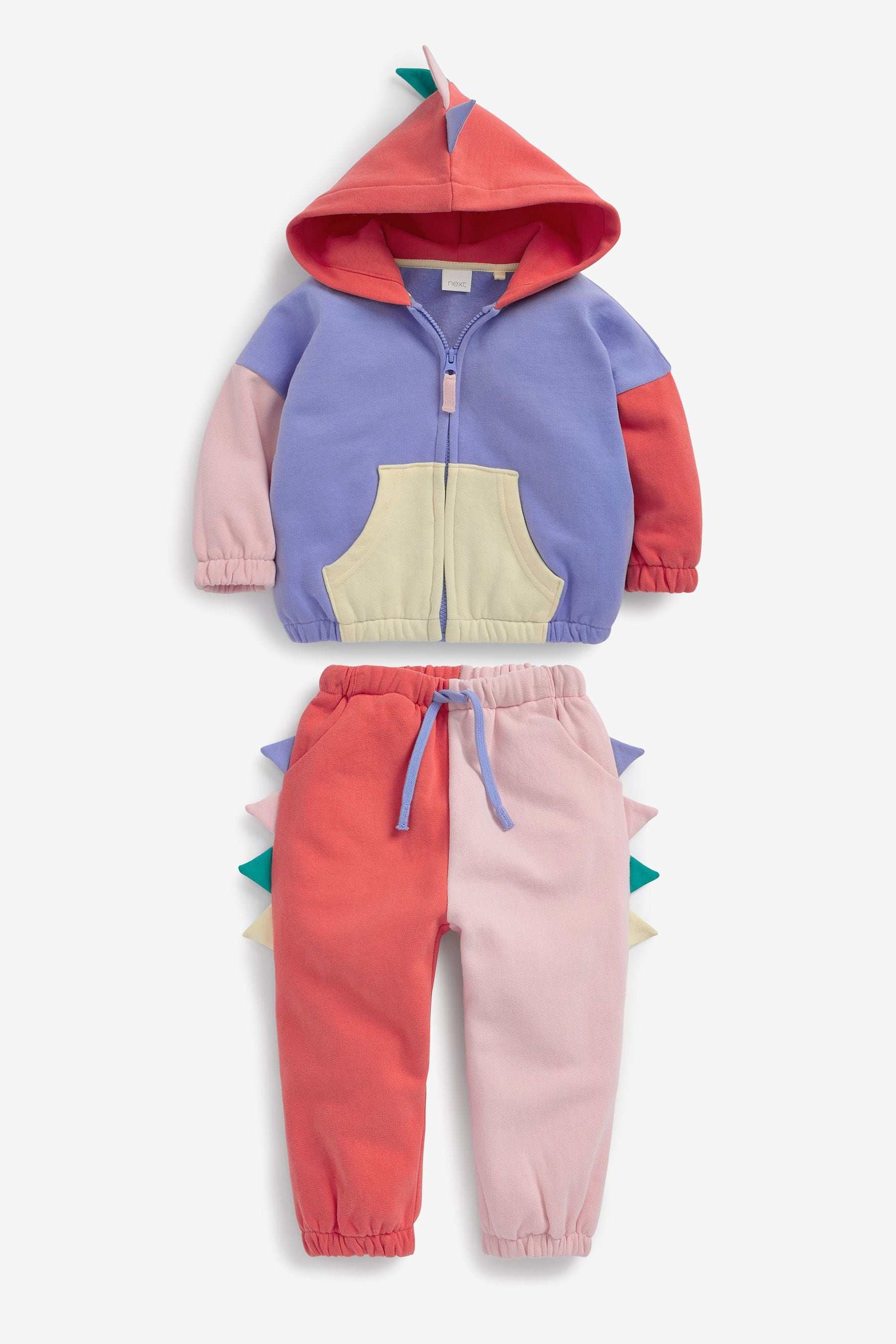 现货英国NEXT童装秋女童粉色彩虹套装女宝宝加绒卫衣运动裤子套装,童装/婴儿装/亲子装,套装,淘宝优惠券,粉丝福利购,淘宝优惠卷