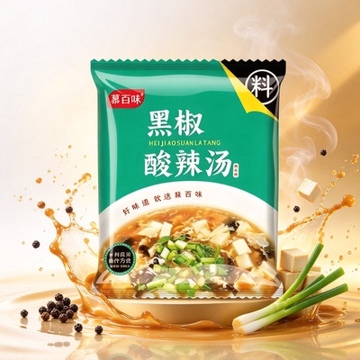 黑椒酸辣汤料家用早餐速食