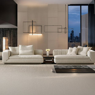 莱利沙发意式 极简大平层设计师Riley别墅横厅客厅直排组合沙发
