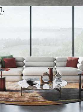 芬迪沙发模块浙江工厂Simple fabric modular living room sofa