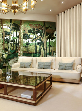 Ludovica沙发简奢真皮New Chinese-style sofas are customizable