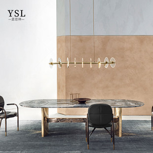 luxury Italian style marble table Cornelio dining Cappellini