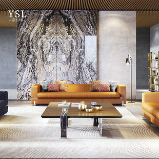 customization sofa Capital轻奢简约真皮沙发Simple leather