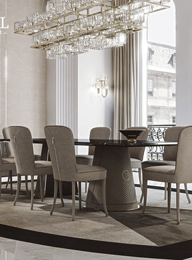 Vittoria Frigerio餐桌天然大理石Marble long dining table北京