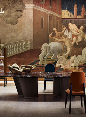 Giorgetti大理石长餐桌Simple and modern marble dining table