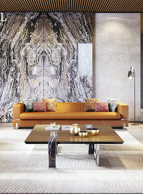 Capital轻奢简约真皮沙发Simple leather sofa customization