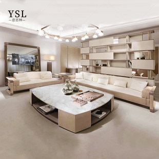 sized Ludovica老钱风双拼色沙发New large style sofa Chinese