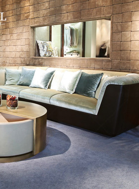 Ludovica复古风发Retro fabric sofa is available abroad