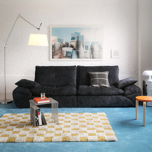 哈默沙发2025新款客厅雪尼尔沙发大平层意式极简直排布艺设计沙发