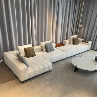 古德曼沙发意式极简客厅简约现代别墅设计师组合异形转角布艺沙发