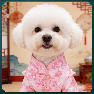 毛孩子的新衣狗狗衣服夏薄款宠物唐装旗袍裙猫咪泰迪比熊博美汉服