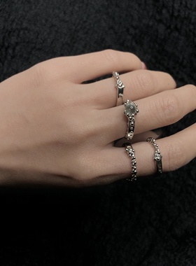 kammerhopa不规则戒指简洁不对称