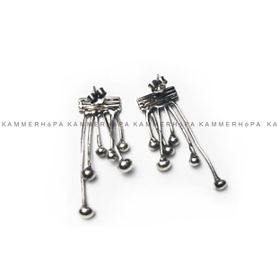 KAMMERHOPA品牌 ENOKI系列925银小众复古耳饰耳钉2020新品做旧银