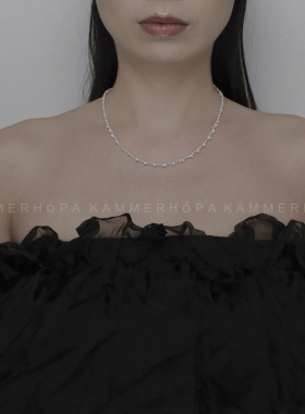 kammerhopa 设计师品牌925银小号骷髅拼接链单层锁骨链新品25款