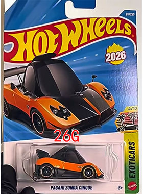26G/F风火轮Hotwheels 小跑车轨赛道儿童合金汽车模型男孩玩具