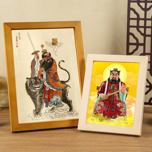 张天师神像木框摆台多款高清画像