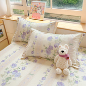 乳胶枕套纯棉一对装 40X60成人枕芯套皮全棉春秋单人枕头套48x74cm