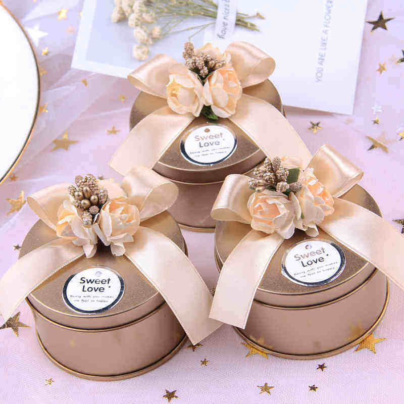 婚庆用品结婚喜糖盒子创意婚礼伴手礼盒婚庆糖果盒铁盒糖果盒