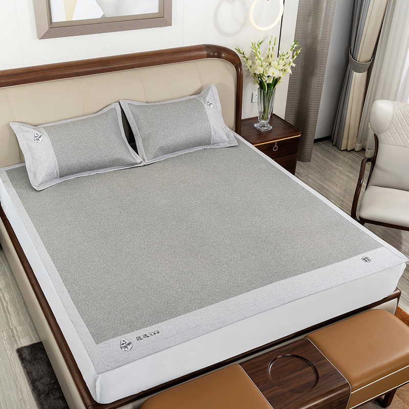 OLD XI JIANG 2024 NEW HIGH-END THICKENED WORMWOOD AIR CONDITIONER MAT RATTAN MAT NATURAL PURE RATTAN STRAIGHT SUMMER