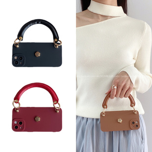 ins立体山茶花英伦风手柄手拎绳适用x200promini手机壳x100全包边s20女生款 iqooz9turbo防摔 s18硅胶y200i新款