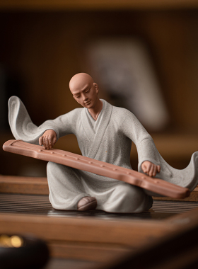 装饰品古琴摆件紫砂禅意