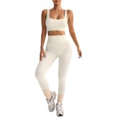 健身长裤 防震运动文胸瑜伽背心瑜伽裤 欧美速干瑜伽服套装 爆款