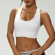 欧美跑步防震吊带健身文胸一体式 外穿运动内衣女lulu瑜伽背心